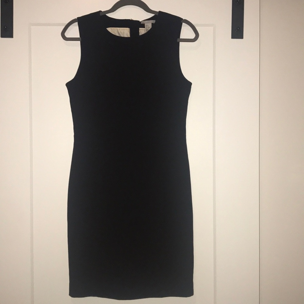 Black sleeveless sheath dress H&M Size 10